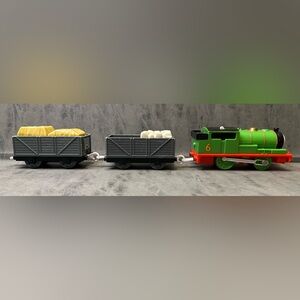 Thomas & Friends Percy with Cars/Carts full of Cargo pieces